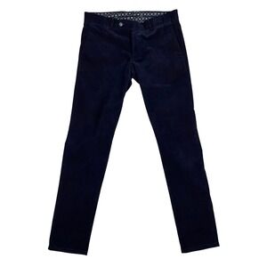 Gutteridge Dal 1878 Men Navy Blue Corduroy Trousers Italy 48 US 32 Slim Straight